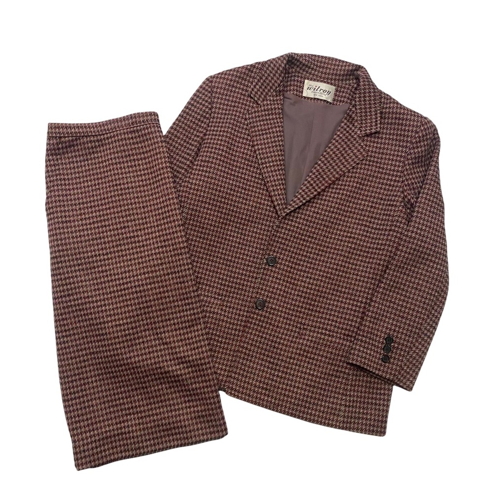 Vintage 80’s Plaid Blazer/Skirt Combo